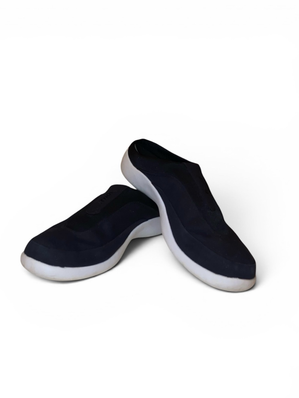 RYKA Nitracel Suede Slip On Clog Mule Trek Branded Clog Black Suede Size 9